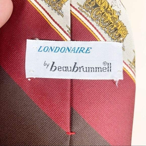 🚂 • Trains VINTAGE Londonaire unique 70s TIE • 🚂 - Picture 3 of 7